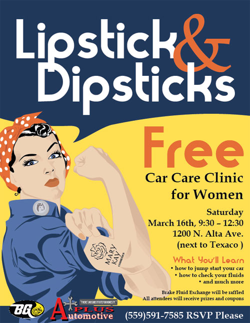Lipsticks and Dipsticks Free Car Care Event